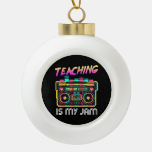 Zurück zur Schule Retro Unterrichten ist mein Ding Keramik Kugel-Ornament