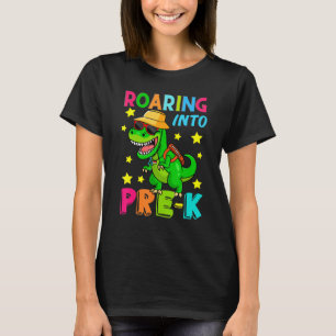 Zurück zur Schule Roaring in Pre-K Dino Dinosaurie T-Shirt