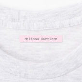 Zurück zur Schule Rosa farbencodierte Girl Typisie Etiketten (Befestigt)