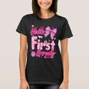 Zurück zur Schule rosa Hallo Erstklässlerin kokett T-Shirt