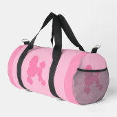 Zurück zur Schule Rosa Poodle klein Duffle Bag (Rechte Ecke)