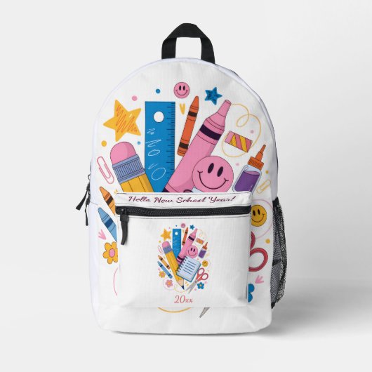 Zurück zur Schule Rucksack | Schulbedarf (Vorderseite)