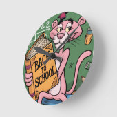Zurück zur Schule Runde Wanduhr (Winkel)