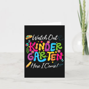 Zurück zur Schule, schau mir den Kindergarten an Karte