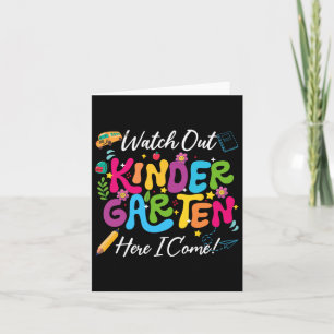 Zurück zur Schule, schau mir den Kindergarten an Karte