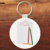 Zurück zur Schule Schlüsselanhänger (Vorderseite)