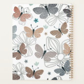 Zurück zur Schule Schöne Schmetterlinge Personalis Planer (Rückseite)