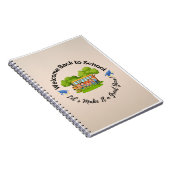 Zurück zur Schule - Schoolyard Notebook Notizblock (Rechte Seite)