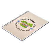 Zurück zur Schule - Schoolyard Notebook Notizblock (Linke Seite)