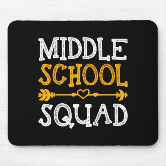 Zurück zur Schule Schüler Lehrer Mittelschule Grup Mousepad (Vorne)