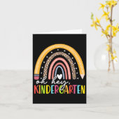 Zurück zur Schule Schüler Lehrerin Regenbogen Oh H Karte (Gelbe Blume)