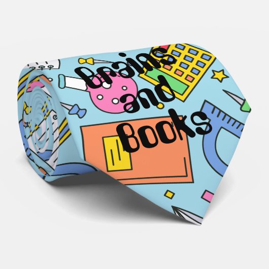 Zurück zur Schule. Schulthema Krawatte (Gerollt)