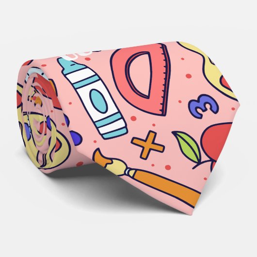 Zurück zur Schule. Schulthema Krawatte (Gerollt)