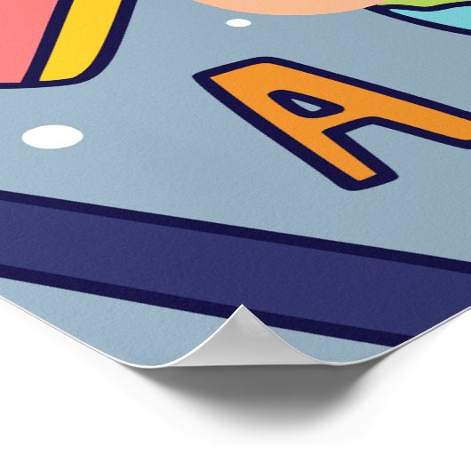 Zurück zur Schule. SCHULZEITPLAN Poster (Ecke)