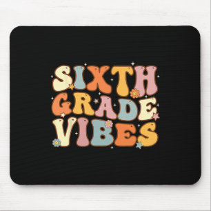 Zurück zur Schule Sechste Klasse Vibes Schüler Leh Mousepad