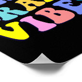 Zurück zur Schule Sechste Stufe Vibes Studentenleh Poster (Ecke)