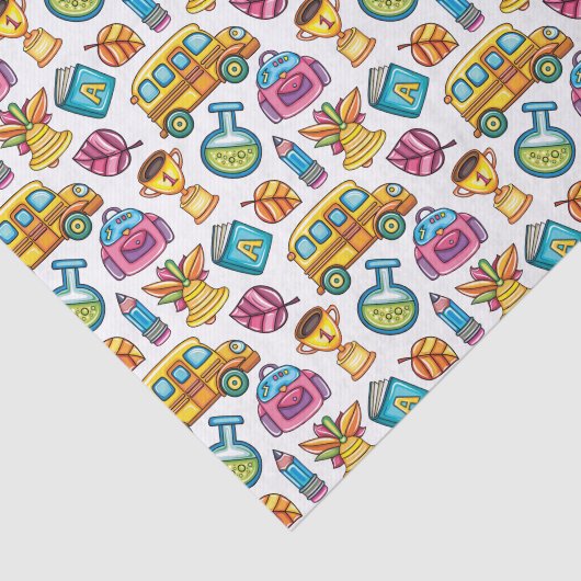 Zurück zur Schule Seidenpapier (Ausschnitt)