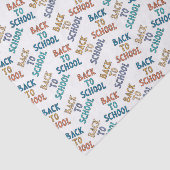 Zurück zur Schule Seidenpapier (Ausschnitt)