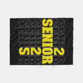Zurück zur Schule Senior 2025 Fleecedecke (Vorderseite (Horizontal))