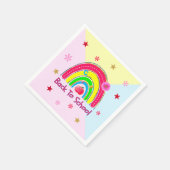 Zurück zur Schule Serviette (Ecke)