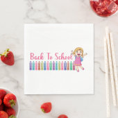 zurück zur Schule Serviette (Beispiel)