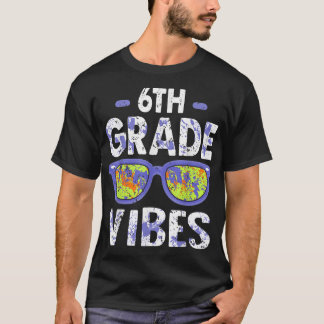 Zurück zur Schule Shirt 6. Klasse Vibes, Erster Ta