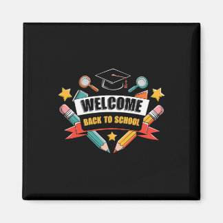 Zurück zur Schule Shirt Cute 2025 Apple Student Bl Magnet