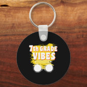 Zurück zur Schule Shirt der 7. Klasse Schlüsselanhänger (Vorderseite)