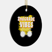 Zurück zur Schule Shirt der zweiten Klasse Keramik Ornament (Rechts)