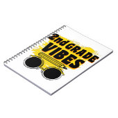 Zurück zur Schule Shirt der zweiten Klasse Notizblock (Linke Seite)