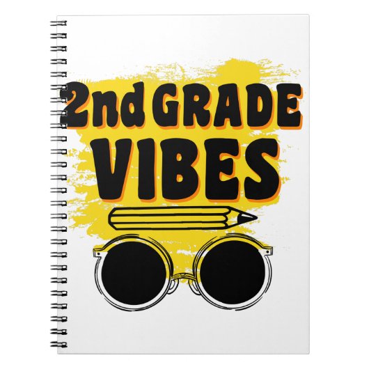 Zurück zur Schule Shirt der zweiten Klasse Notizblock (Vorderseite)