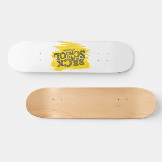 Zurück zur Schule Skateboard (Horizontal)