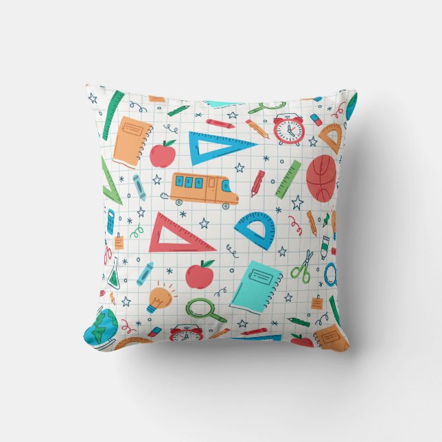 Zurück zur Schule - Spaß und Neuanfang Kissen (Vorderseite)