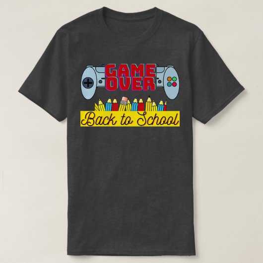 Zurück zur Schule, Spiel über Lehrer Student Kontr T-Shirt (Design vorne)