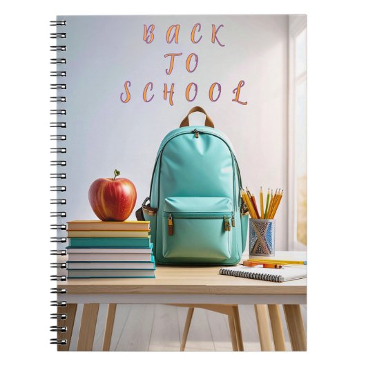 Zurück zur Schule Spiralblock Notizblock (Vorderseite)