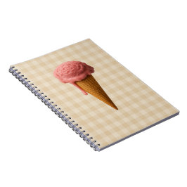 Zurück zur Schule Spiralblock pink und beige Notizblock