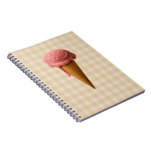 Zurück zur Schule Spiralblock pink und beige Notizblock