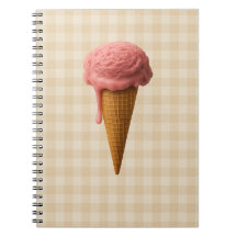 Zurück zur Schule Spiralblock pink und beige