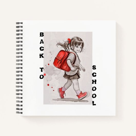 Zurück zur Schule - SpiralNotebook Notizblock (Vorderseite)