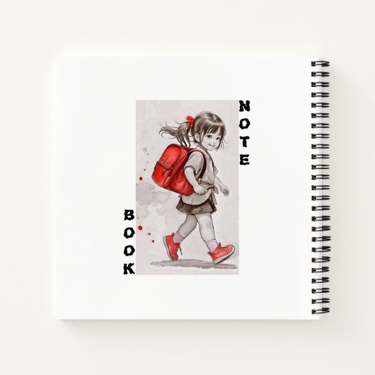 Zurück zur Schule - SpiralNotebook Notizblock (Rückseite)