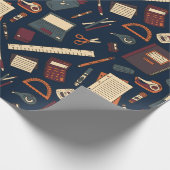 ZURÜCK ZUR SCHULE - Steampunk Goth Palette (DARK) Geschenkpapier (Ecke)