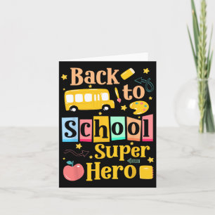 Zurück zur Schule Super Herbst Herbst Herbst Karte
