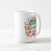 Zurück zur Schule. Süß. Bunt. Tasse (VorderseiteRechts)
