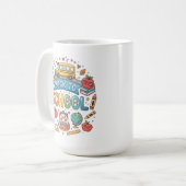 Zurück zur Schule. Süß. Bunt. Tasse (Vorderseite Links)