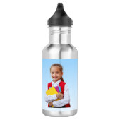 Zurück zur Schule Süße Kinder Schüler  Edelstahlflasche (Rechts)