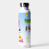Zurück zur Schule Süße Kinder Schüler Trinkflasche (Links)