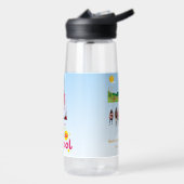 Zurück zur Schule Süße Kinder Schüler Trinkflasche (Links)