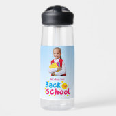 Zurück zur Schule Süße Kinder Schüler Trinkflasche (Vorne)