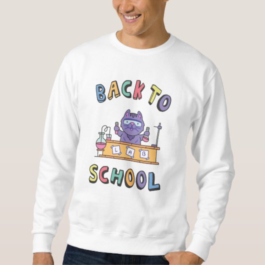Zurück zur Schule Sweatshirt (Vorderseite)
