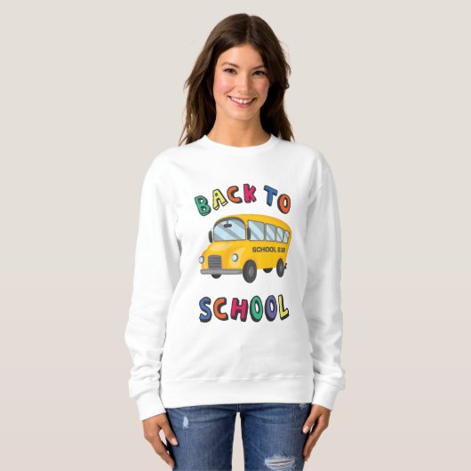 Zurück zur Schule Sweatshirt (Vorne ganz)